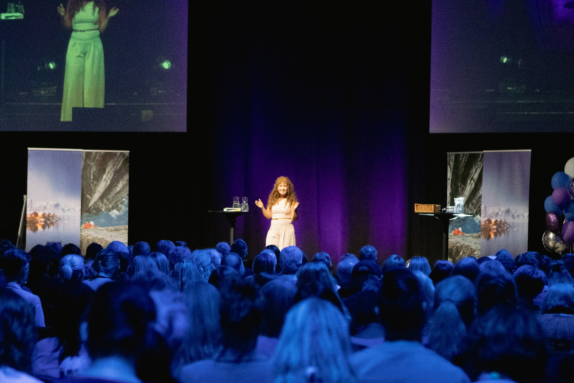 On stage at a Zinzino event